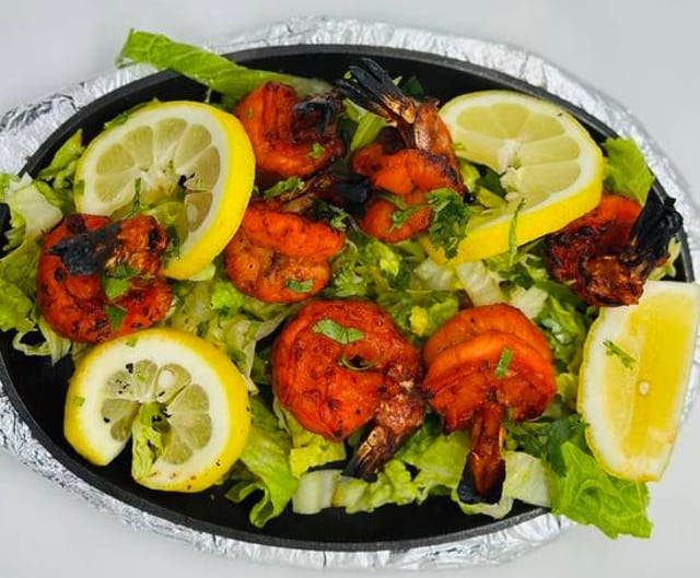 Sizzling Tandoori Shrimp.